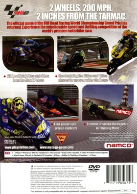 MotoGP 4 (Japan) box cover back